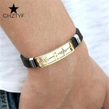 Heartbeat Bracelet Rubber Belt - Stainless Steel Jewelry