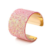 Boho Women's Wide Line Cuff Bracelets Set