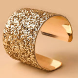 Boho Women's Wide Line Cuff Bracelets Set