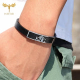 Men Bracelet King Bracelet Stainless Steel Accessories