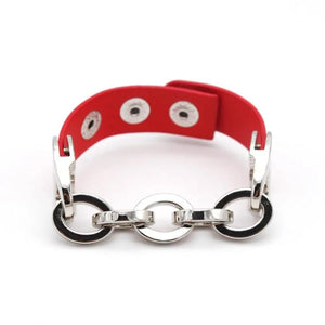 Wide Cuff Leather Bracelet Vintage Punk Jewelry