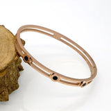 Roman Numerals Bracelet Stainless Steel Hollow Roman Numbers Cuff Bangle Bracele