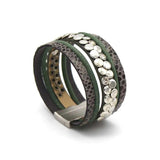 Retro Snake Skin Leopard Print Ethnic Bracelet