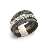 Retro Snake Skin Leopard Print Ethnic Bracelet