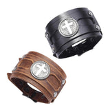 Leather Bracelets Men Women Punk Rock Braided Wrap Jewelry