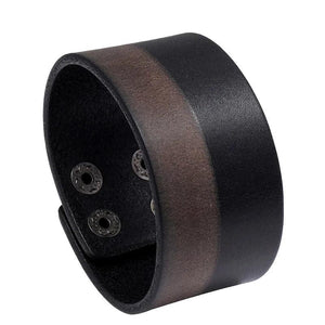 KOtik Punk Gothic Rock Leather Cuff Bracelet for Men