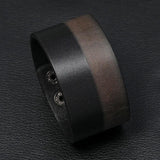 KOtik Punk Gothic Rock Leather Cuff Bracelet for Men