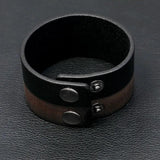 KOtik Punk Gothic Rock Leather Cuff Bracelet for Men