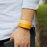 KOtik Punk Gothic Rock Leather Cuff Bracelet for Men