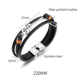 Braided PU Leather Guitar Bracelet Ethnic Wristband