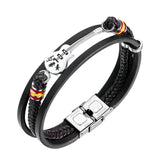Braided PU Leather Guitar Bracelet Ethnic Wristband