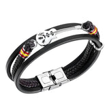 Braided PU Leather Guitar Bracelet Ethnic Wristband
