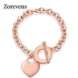 Silver Stainless Steel Heart Cross Wedding Bracelet for Women