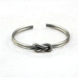 Gold-color Twist Wire Knot Cuff Bracelet Men Women