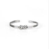 Gold-color Twist Wire Knot Cuff Bracelet Men Women