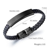 Punk Vintage Charm Men Leather Bracelet