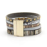 Summer Bohemian Braid Charm Bangle 5 Colors