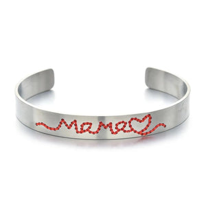Stainless Steel Women Bracelet Bangle Gift For Mama