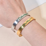 Stainless Steel Women Bracelet Bangle Gift For Mama