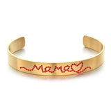 Stainless Steel Women Bracelet Bangle Gift For Mama