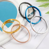 Classic Glossy Cuff Bangle Bracelet for Women Men Punk Couple Jewelry
