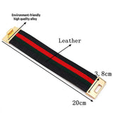 Women Cuff Leather Bracelets Red Green Ribbon Bangles Lock Wide Charm Bracelets