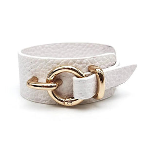Punk Leather Bracelet for Women Charm Cuff Bracelet