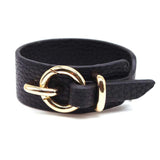Punk Leather Bracelet for Women Charm Cuff Bracelet