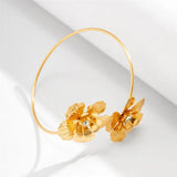 Bohemian Flower Arm Cuff Bracelet Geometric Armband Rock Jewelry Gift