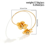 Bohemian Flower Arm Cuff Bracelet Geometric Armband Rock Jewelry Gift