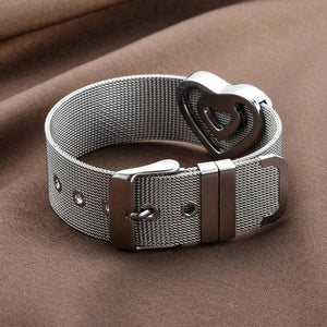 Y2K Harajuku Love Heart Belt Bracelets for Girls