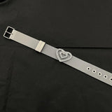 Y2K Harajuku Love Heart Belt Bracelets for Girls