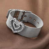 Y2K Harajuku Love Heart Belt Bracelets for Girls