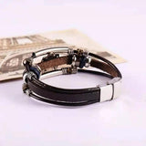 Turquoise Leather Multi-Layer Bracelet for Women