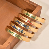 Punk Hand Suture Stainless Steel Mama Bracelet