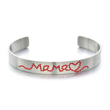 Classic Hand Love Mama Heart Letter Anniversary Couple Bracelet
