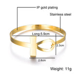 Egyptian Queen Nefertiti Bangle Stainless Steel Bracelet