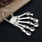 Steampunk Skeleton Hand Bracelet For Men Women Punk Nightclub Halloween