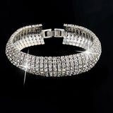 Crystal Stretch Bracelet Cuff Charm Cubic Zirconia SBR140225