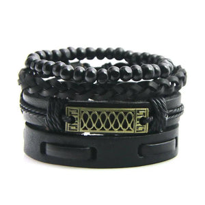 Vintage Multilayer Leather Bracelets Set for Men Women