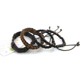 Vintage Multilayer Leather Bracelets Set for Men Women