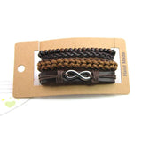 Vintage Multilayer Leather Bracelets Set for Men Women