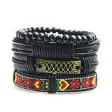 Vintage Multilayer Leather Bracelets Set for Men Women
