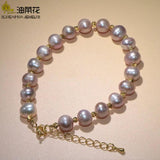 Natural Pearl Bracelet Beads Women Accessories Yoga Christmas Wedding