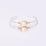 Natural Baroque Pearl Hand-Wound Shell Bracelet Jewelry