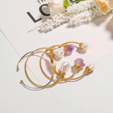 Natural Baroque Pearl Hand-Wound Shell Bracelet Jewelry