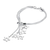 Women Bracelet Multi-layer Star Pendant Bangle Sparkling Jewelry