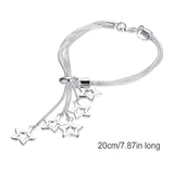 Women Bracelet Multi-layer Star Pendant Bangle Sparkling Jewelry