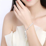Women Bracelet Multi-layer Star Pendant Bangle Sparkling Jewelry