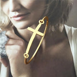 Cross Shape Bracelet for Women - Retro Girl's Unique Bracelet